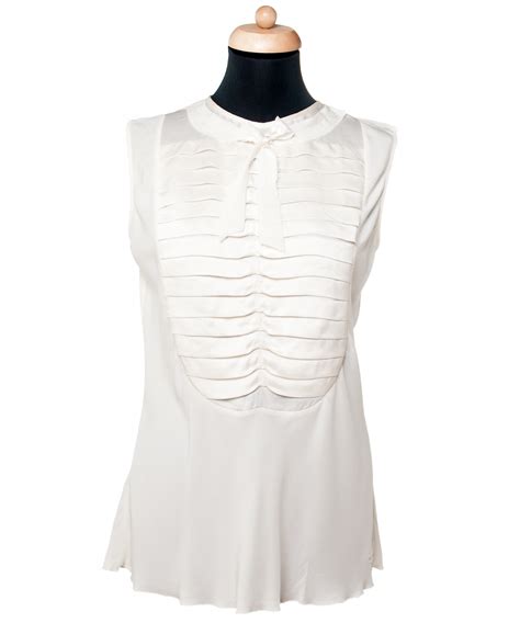 chanel white silk blouse|chanel shirt cost.